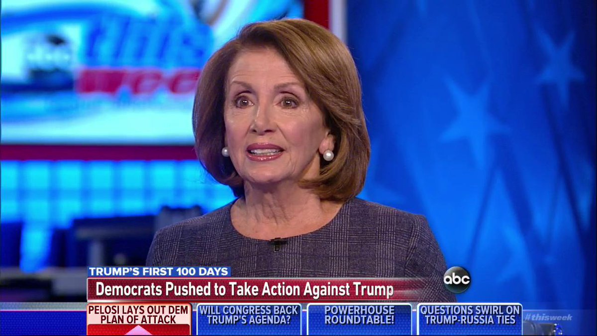 nancypelosi to@thisweekabc what has the trump administration