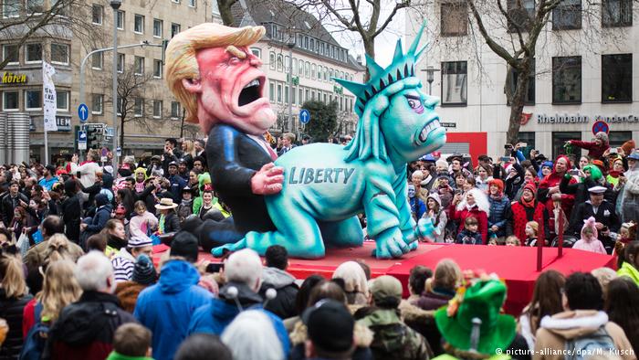 german carnival is back with a vengeance, ridiculing the likes