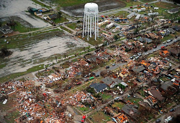 Yesterday's tornado in Garland, Texas was most violent tornado on record for December