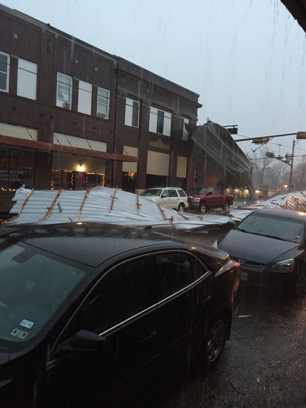 Damage in DeKalb TX after possible tornado this afternoon. U.S