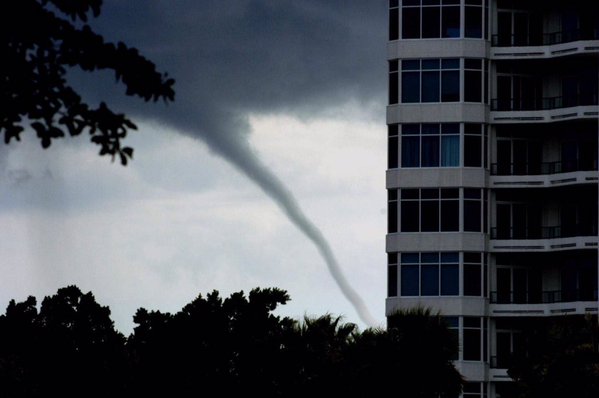 Tornados on Siesta Key last night