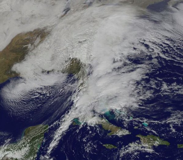 This is the view from space of the #blizzard2016 