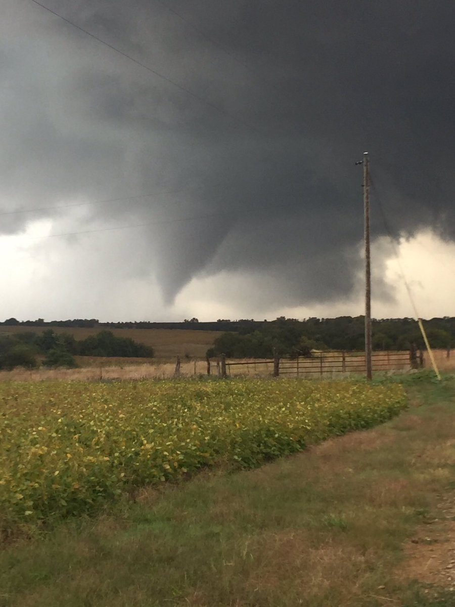 Tornado on the ground southwest of Clay Center KS