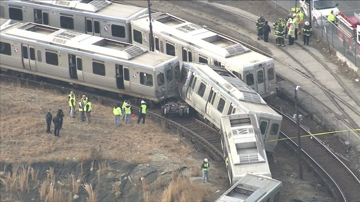 SEPTA train derailment:  Involves 2 trains near 69th Street Terminal in Upper Darby, PA; Injuries unknown  