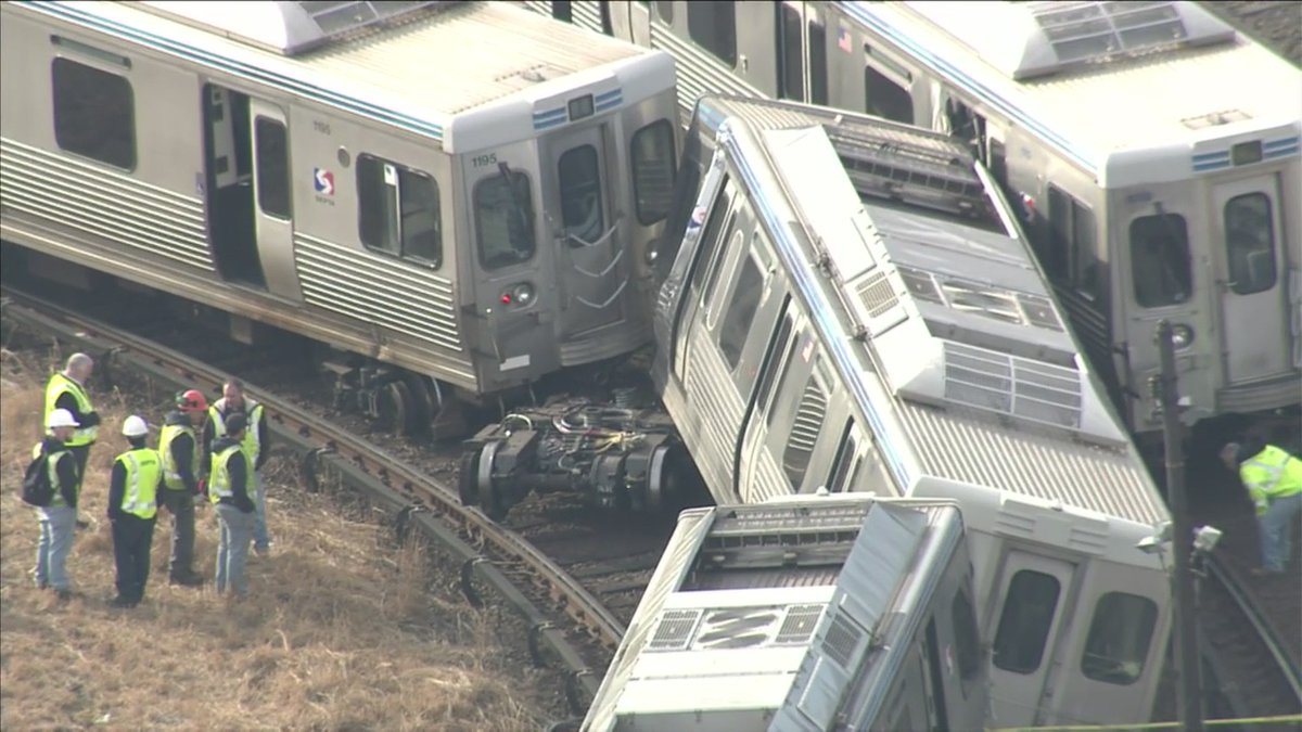 SEPTA train derailment:  Involves 2 trains near 69th Street Terminal in Upper Darby, PA; Injuries unknown  