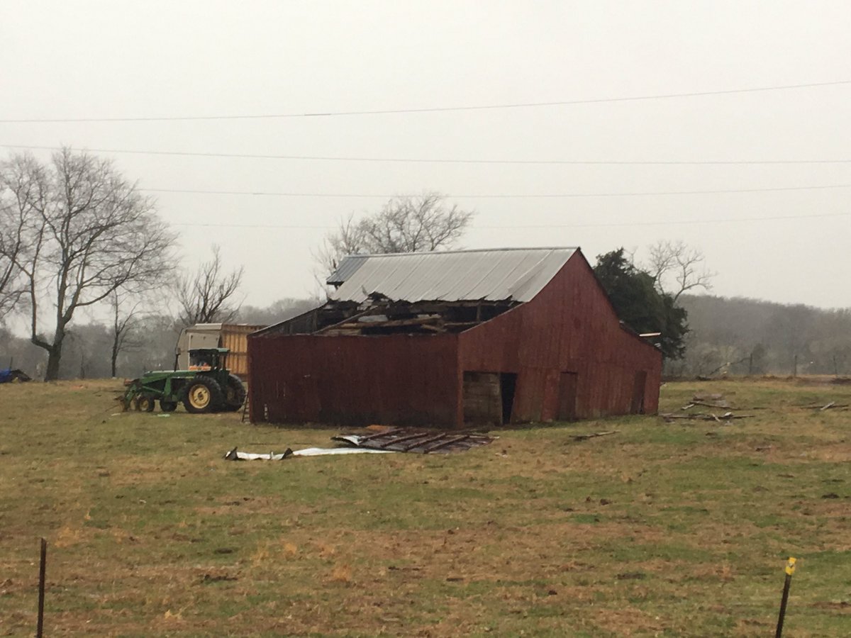 Possible tornado hit Watertown; damage to sewer plant, homes, barns. No injuries