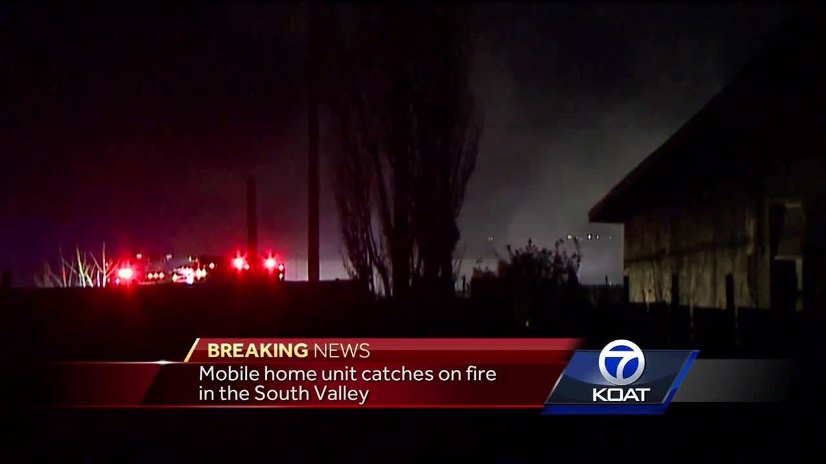 The Fire Started Around 400am Near Intersection Of Douglas And Pajarito SW Its Not Clear If Anyone Was Seriously Hurt In Or What Caused