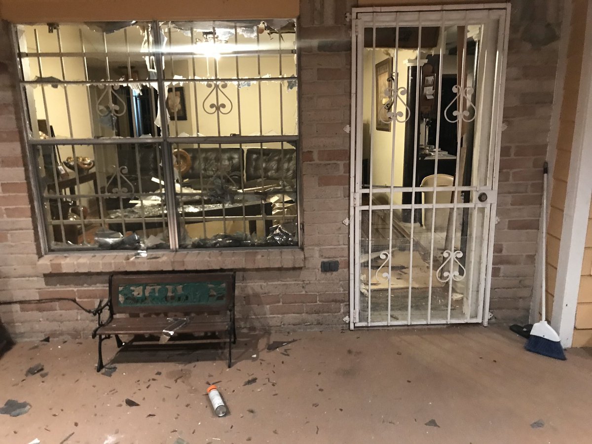 Home on Lone Brook Dr. check out this damage. The business owner of Watson Grinder this explosion happened from a propylene gas tank. One injury is confirmed, this is a Hazmat situation
