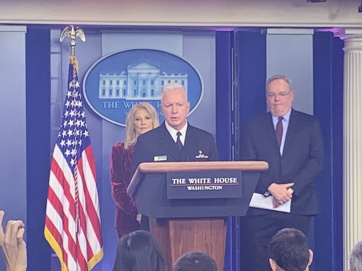 On the coronavirus, Assistant Secretary of Public Health ADM Brett Giroir says This is no cause for urgent panic. Says the problem is under control in the United States, and lists steps US government is taking to keep it that way