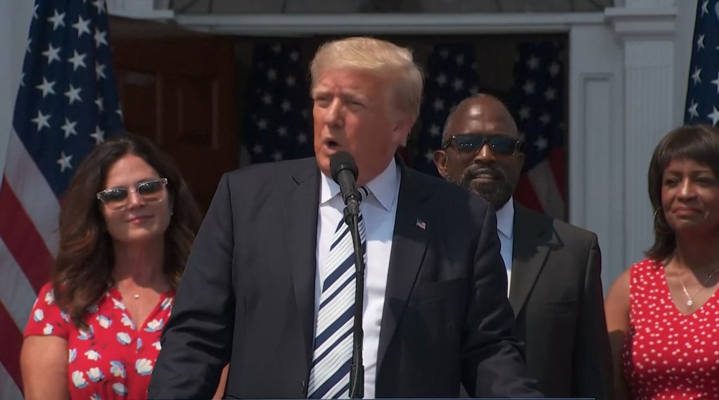 Freedom of speech is given to us by God, says Trump