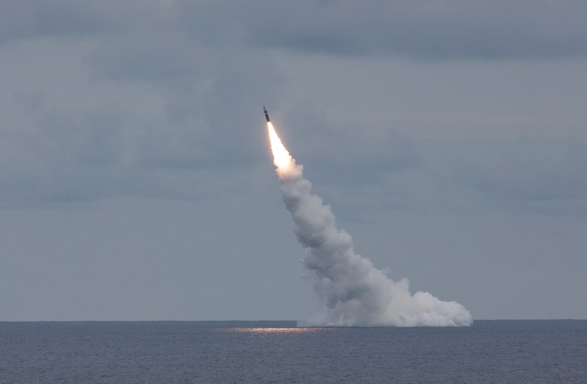 USSWyoming successfully tests Trident II D5LE missiles over the Atlantic Ocean, Sept. 17th. These tests underscore our readiness and capability for 21st Century Strategic Deterrence