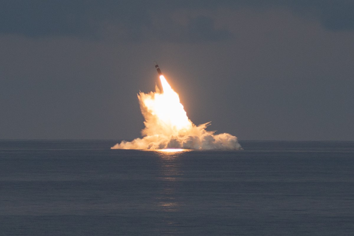 USSWyoming successfully tests Trident II D5LE missiles over the Atlantic Ocean, Sept. 17th. These tests underscore our readiness and capability for 21st Century Strategic Deterrence