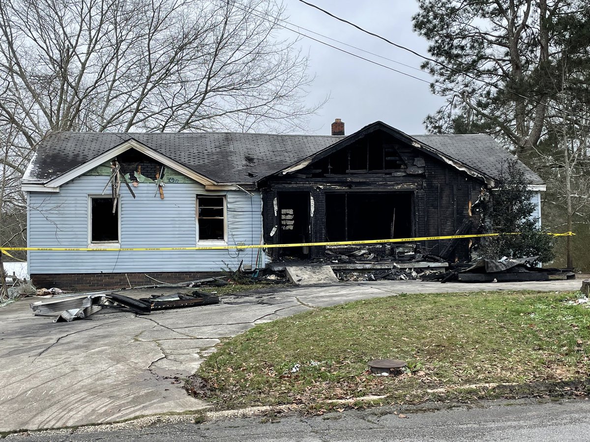 This is what's left of a home in Haleyville. Fire officials say a blaze broke out around 3:30 this morning, unfortunately resulting in the deaths of three people