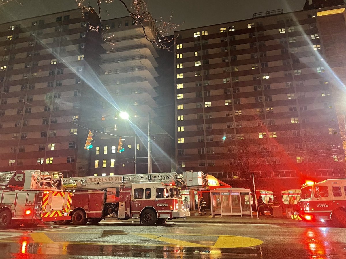 One person has died in a fire that happened at Riverview Tower.  one person was sent to the hospital and is in stable condition.