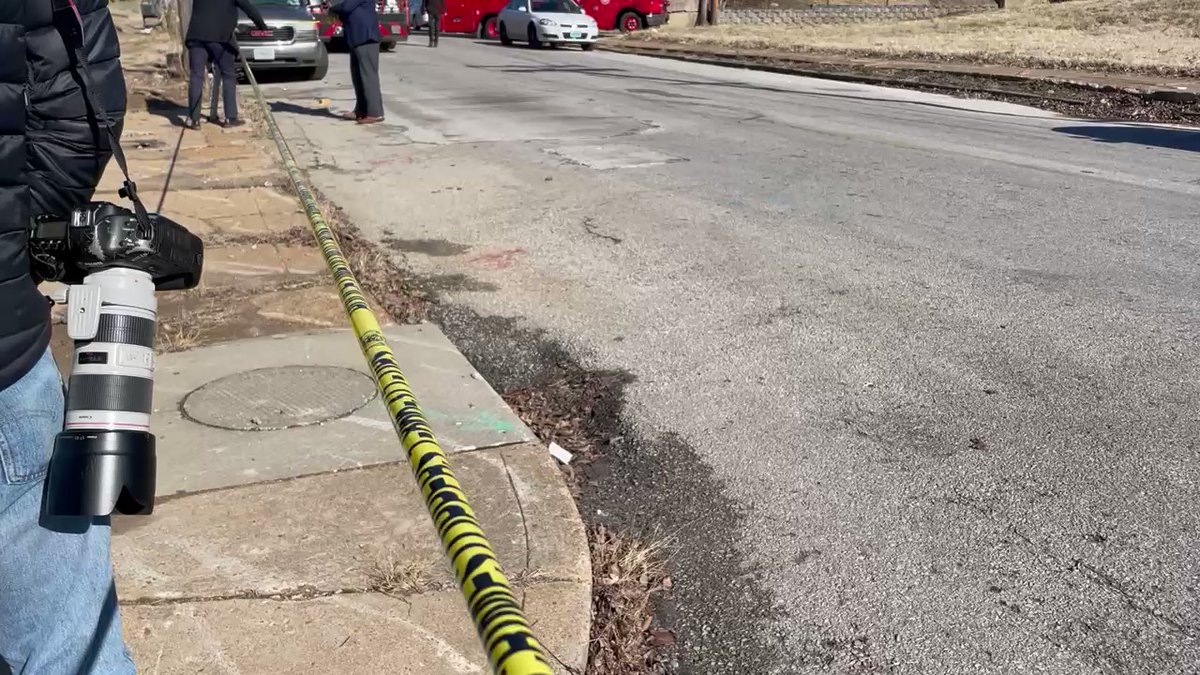 Crime scene tape now being put up along the 5000 block of Cote Brilliante. Fire chief is expected to speak with media shortly