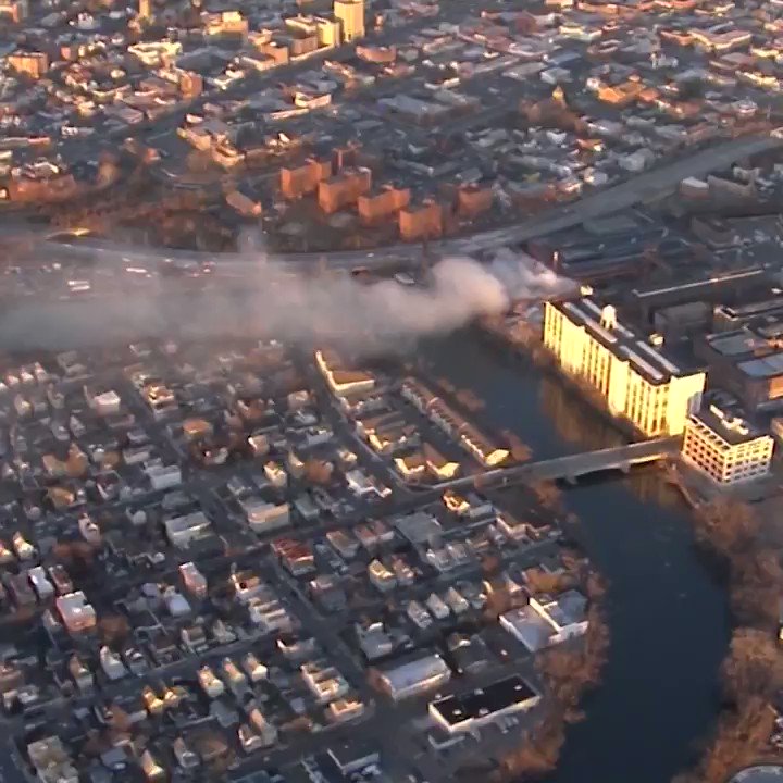 Officials have downgraded the chemical plant fire from an 11-alarm to a 4-alarm