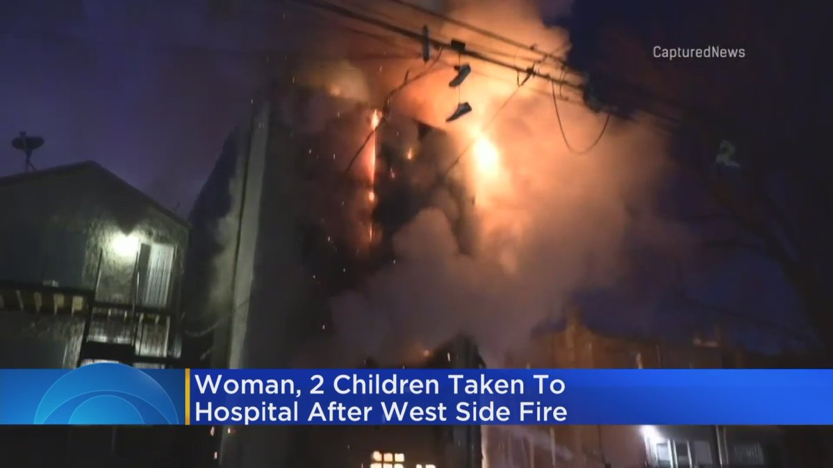 Woman, 2 Children In Hospital After Building Fire In Homan Square