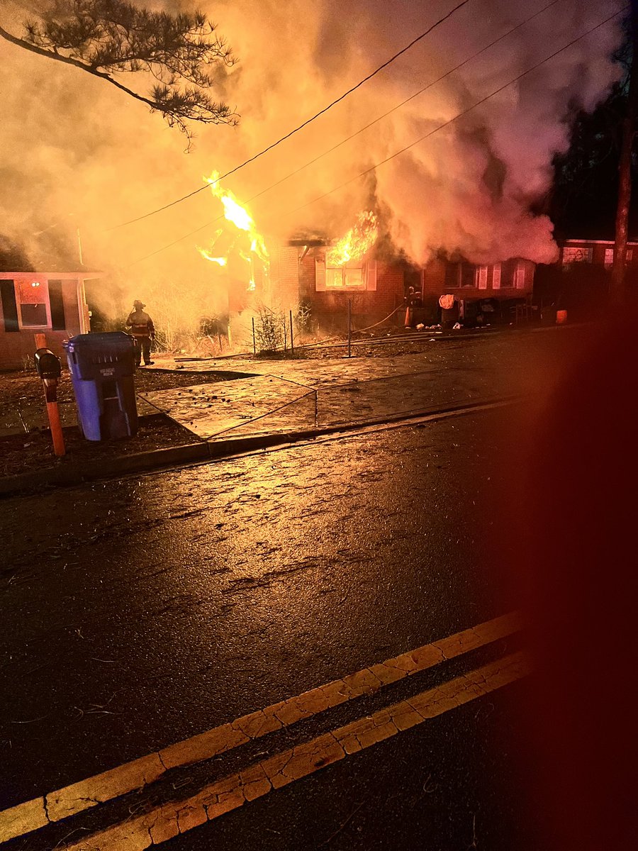 Here's a picture of the home on fire provided by the Atlanta fire department. Spokesperson says they were dispatched shortly after 7 PM - one person was found deceased in the home lying on their back. The identity is not known pending further investigation