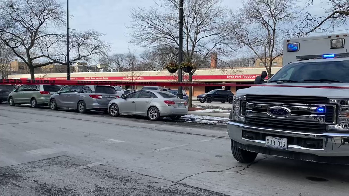 CFD says a male in his 20s was taken to U of C in serious-to-critical condition after apparent shoot out with U of C Police officer. Multiple streets shut down near scene at 53rd & Woodlawn