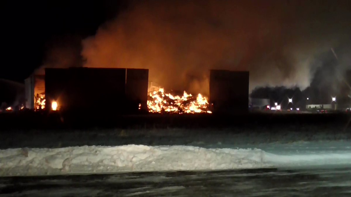 Bartlett Fire  - Building continues to slowly collapse