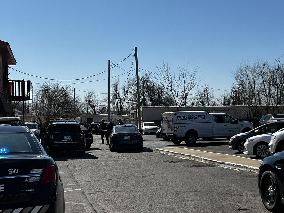 Sshooting at NW 10th & Roff. We know police have been questioning people at the scene. At least one person appears to be detained.   No word on any injuries at this point