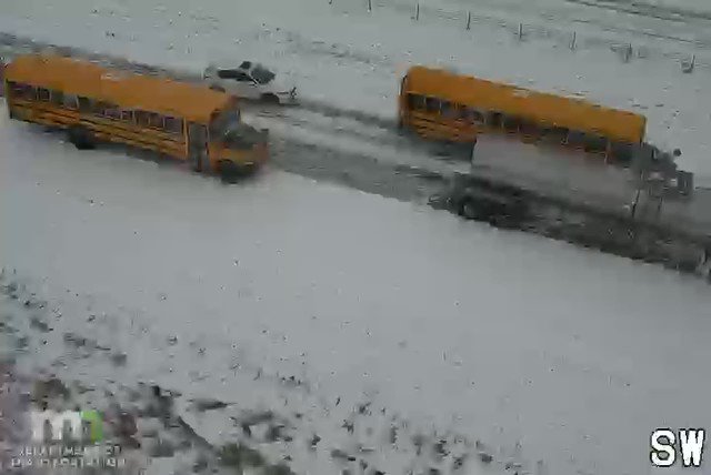 Crews are on scene of a multiple-vehicle crash on northbound I-35 near 45th St. W., completely blocking all northbound lanes. - All reported injuries appear to be minor. - Northbound traffic on I-35 is expected to be closed for several hours