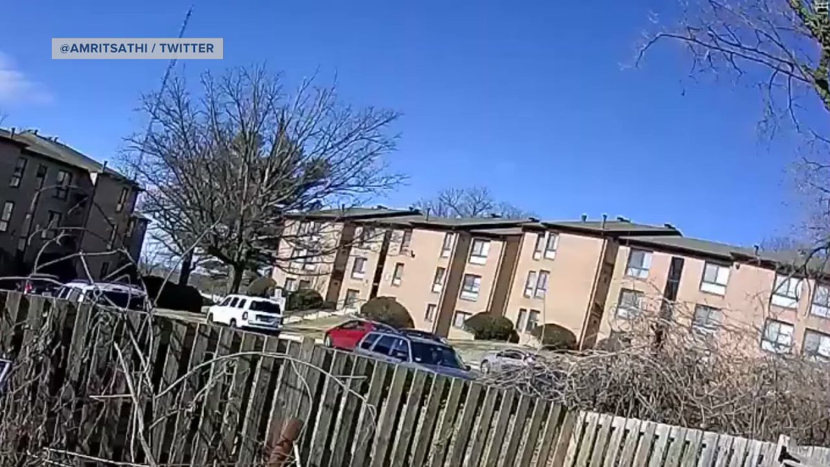 multiple injuries were reported after an explosion at an apartment complex in Silver Spring, Maryland Thursday. @amritsathi 's camera captured the moment it happened.