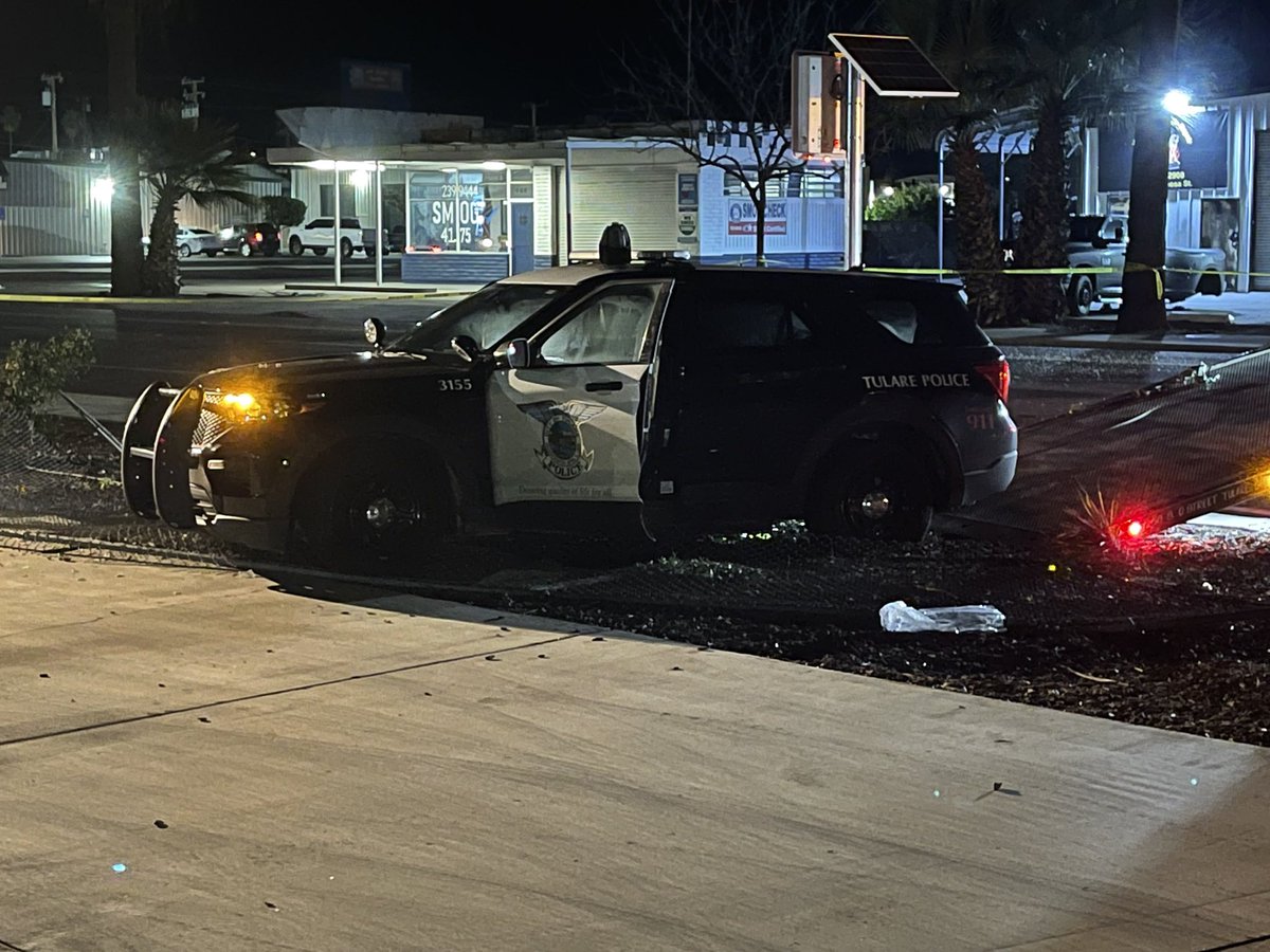 A police officer with the City of Tulare was badly injured while assisting the California Highway Patrol in a chase. The crash happened in Lindsay. The suspect was driving a stolen vehicle from Fresno