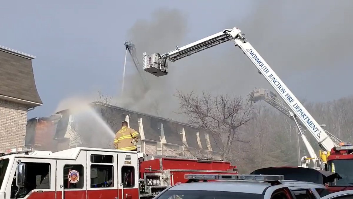 Dad throws baby from 2nd floor window of burning building in NJ