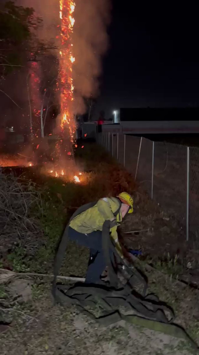 SanBernardino arsonist is working on a different part of the city tonight. Multiple fires near inland center