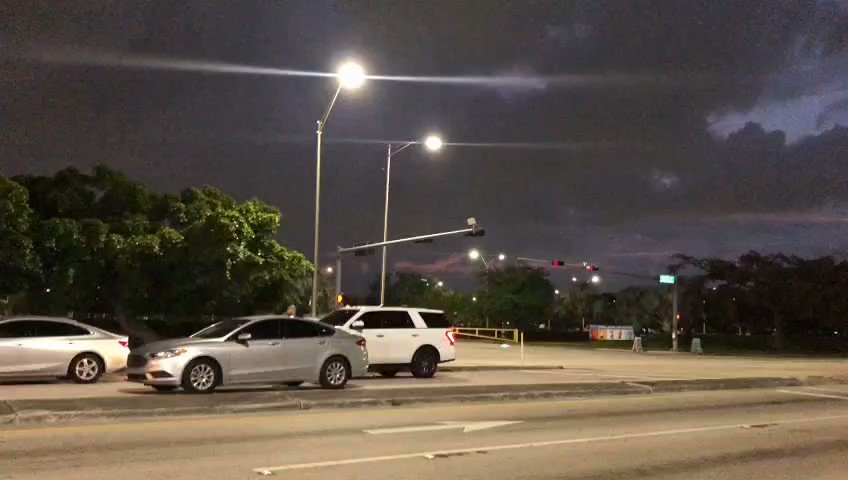 Miami-Dade Police are investigating a shooting. Authorities say a group of ATV riders fired several shots at another car in a restaurant parking lot at NW 108th Street & 27th Ave on Sunday night.The car sped off &amp; crashed before the driver and passenger bailed out