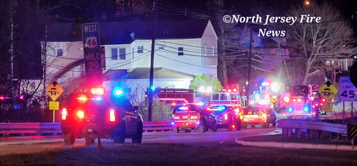 Mount Olive Morris WF 1 Route 46, 2nd Alarm house fire, quick knock down