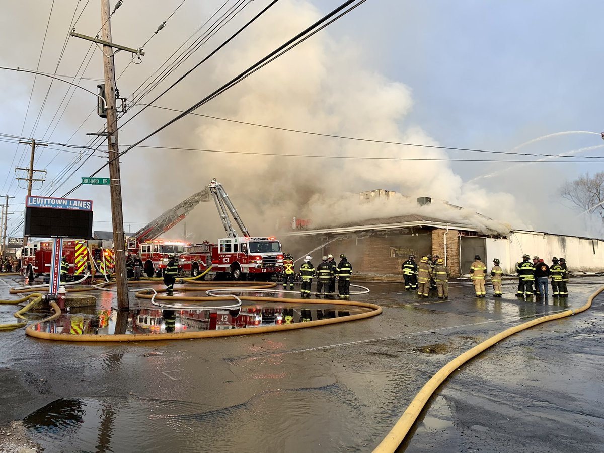 Fire Crews laid 1000 feet of hose down New Falls Road to get to the next hydrant