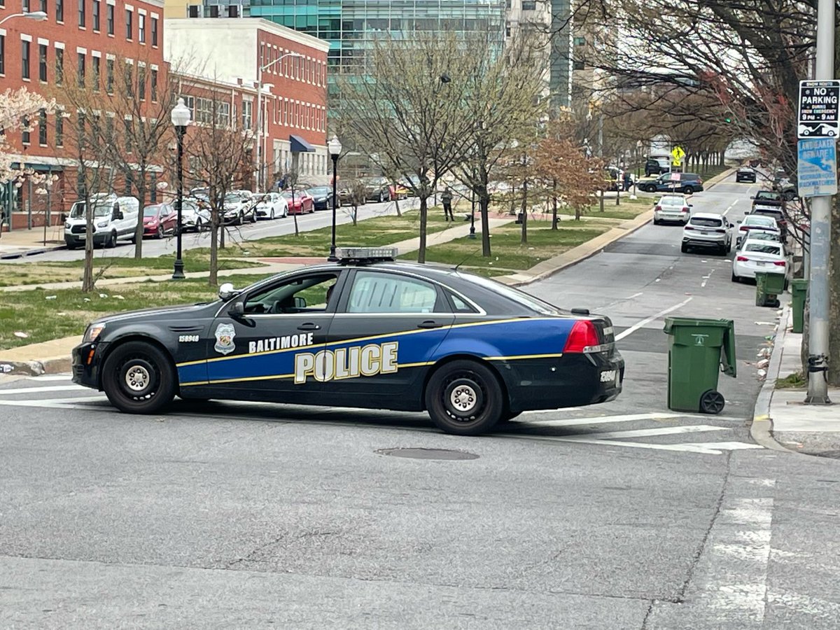 Triple shooting on N. Broadway next to the Hopkins campus in east Baltimore   Police commissioner Michael Harrison is on the scene