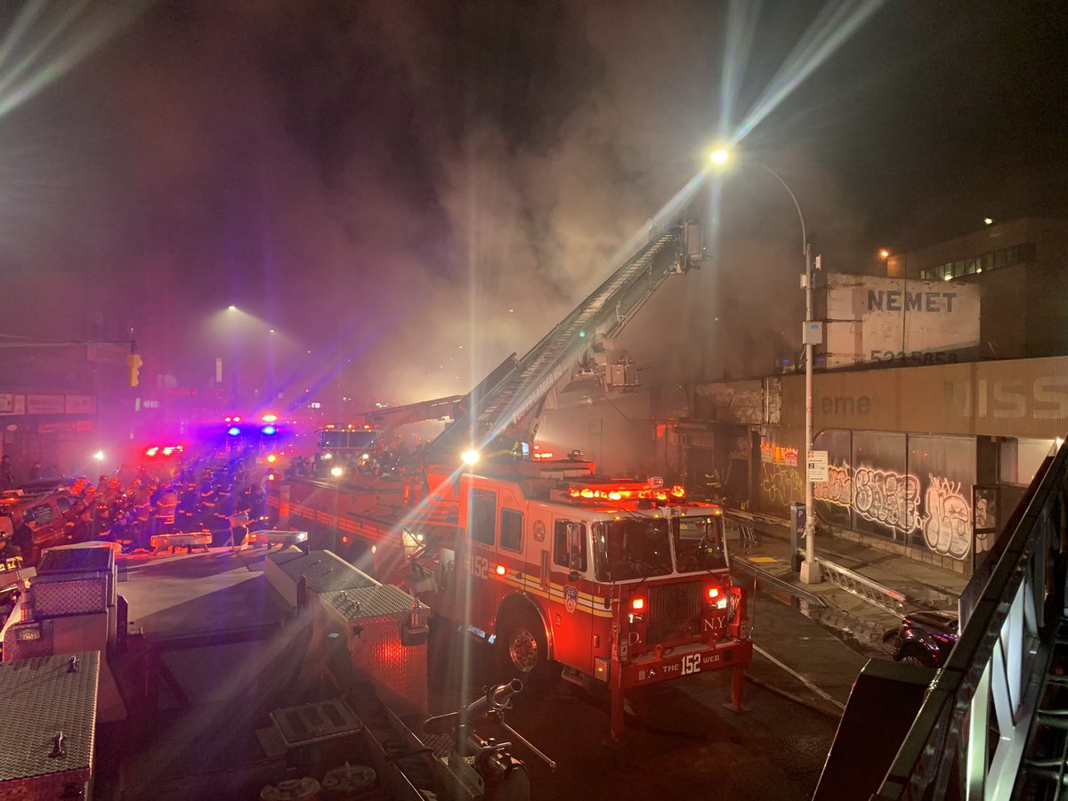 FDNY members are currently operating at a 3-alarm fire at 153-13 Hillside Avenue in Queens