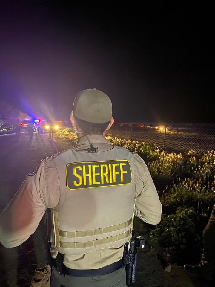 It was too dark to take any pictures,  This is at Road 140 and Avenue 80, near Pixley. Officials say deputies found suspects' car here and the group got out and started shooting at deputies, who fired back