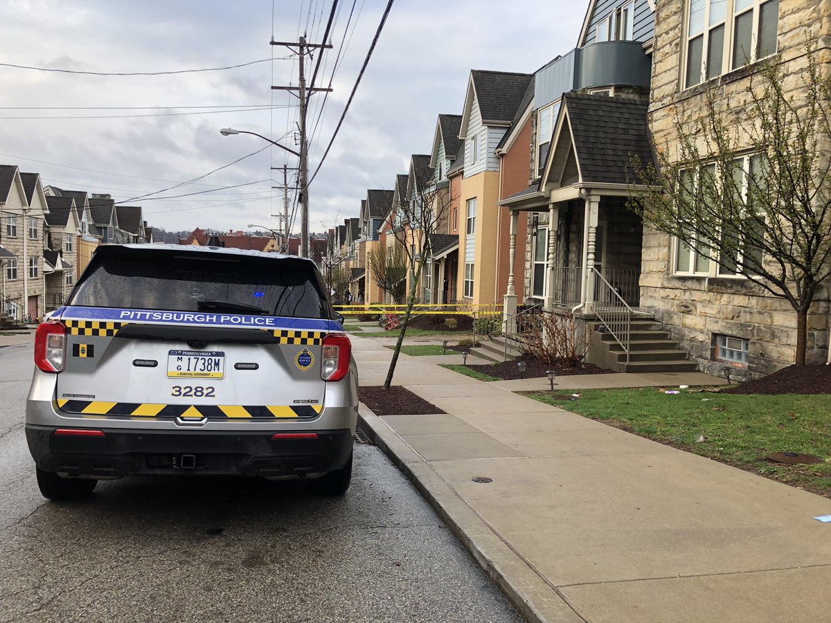 911 dispatchers confirm that 2 people were taken to a hospital. One person was taken from the home and one person was taken from Pittsburgh Police Zone 2 Station. Ages have not been released