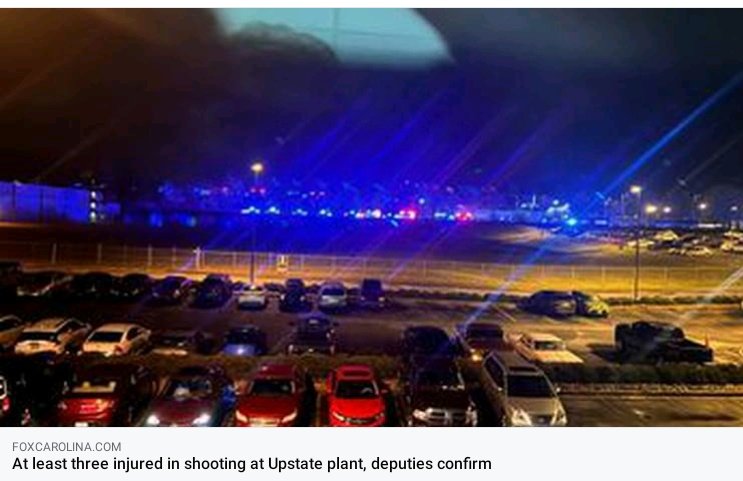 Deputies confirm that at least three people were injured during a shooting at an Upstate plant. They are currently working to secure the scene