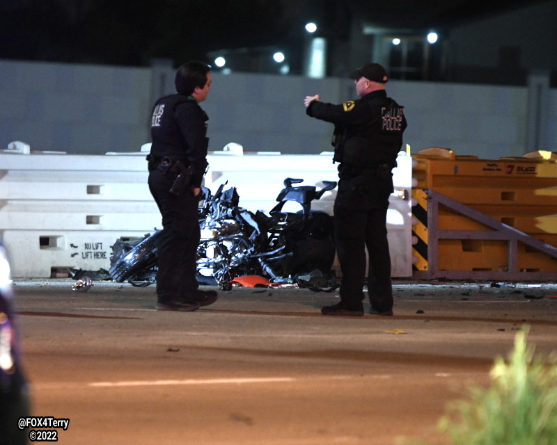 DFWtraffic Forest Ln at LBJ shut down as Dallas police investigate a deadly crash between Can-Am motorcycle and a dump truck.