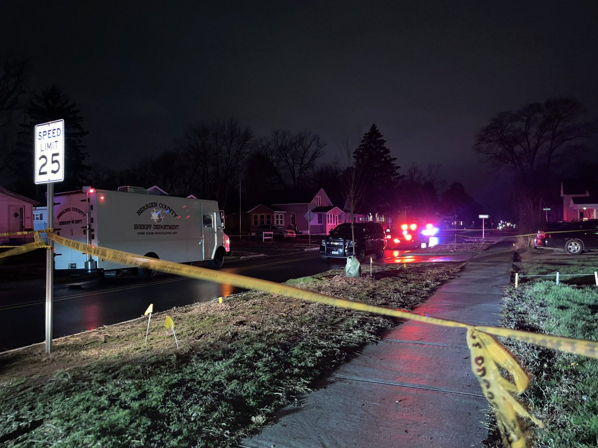 Is investigating an officer involved shooting that happened overnight on Highland Ave. in Benton Harbor.