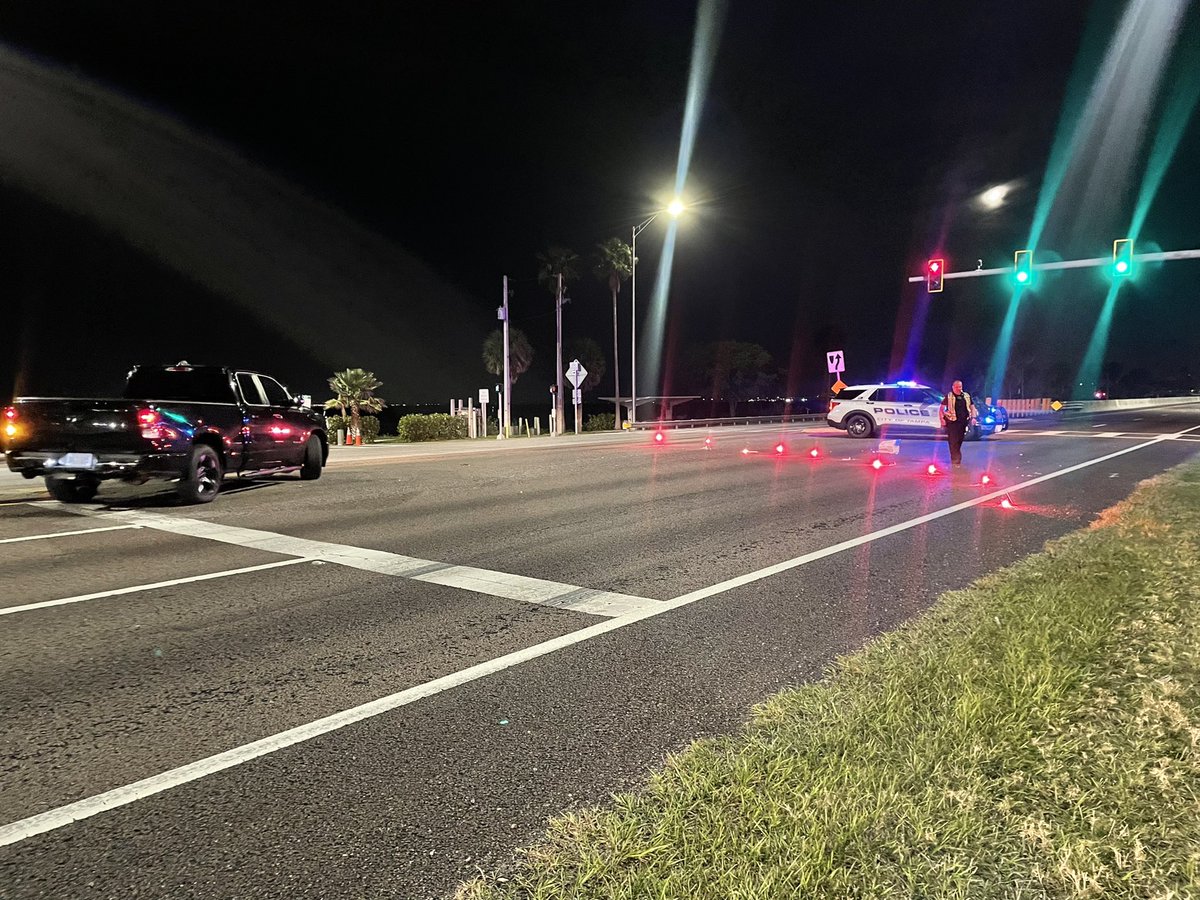 5 people, 2 cars involved in deadly crash 2 men dead, 1 man & 1 woman taken to the hospital  Courtney Campbell Causeway will be shutdown in both directions for several hours