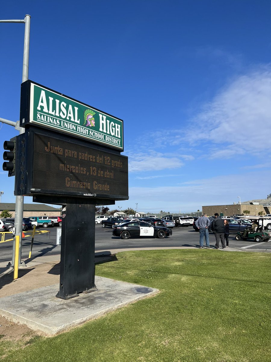 Students are under lockdown at Alisal High School in Salinas after police tell a student had a fake gun on campus.