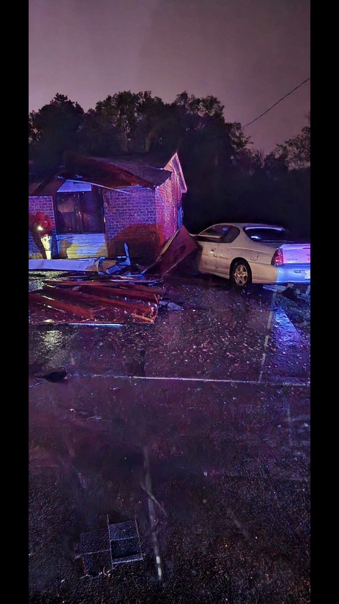 EMS Director Zac Bolding sent me these pictures of damage in Branch Heights community in Eutaw. Several homes sustained damage no major injuries, 1 person was trapped has been freed safely