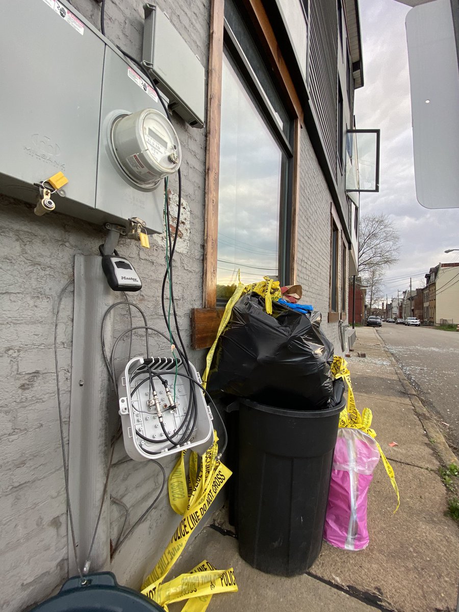 Some images of the aftermath of last night's party that turned deadly