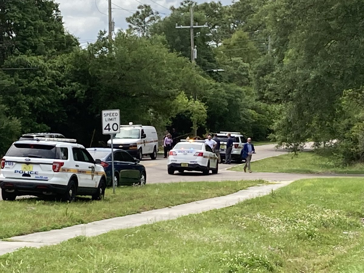 Scene of an officer involved shooting on the westside of Jacksonville,  the suspect has died.