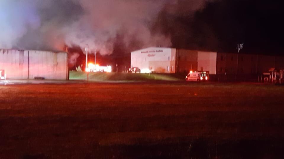 Firefighters from across Calhoun County have been called in to help. Crews are in a defensive mode. Nobody was inside the Faith Temple Church when the fire started