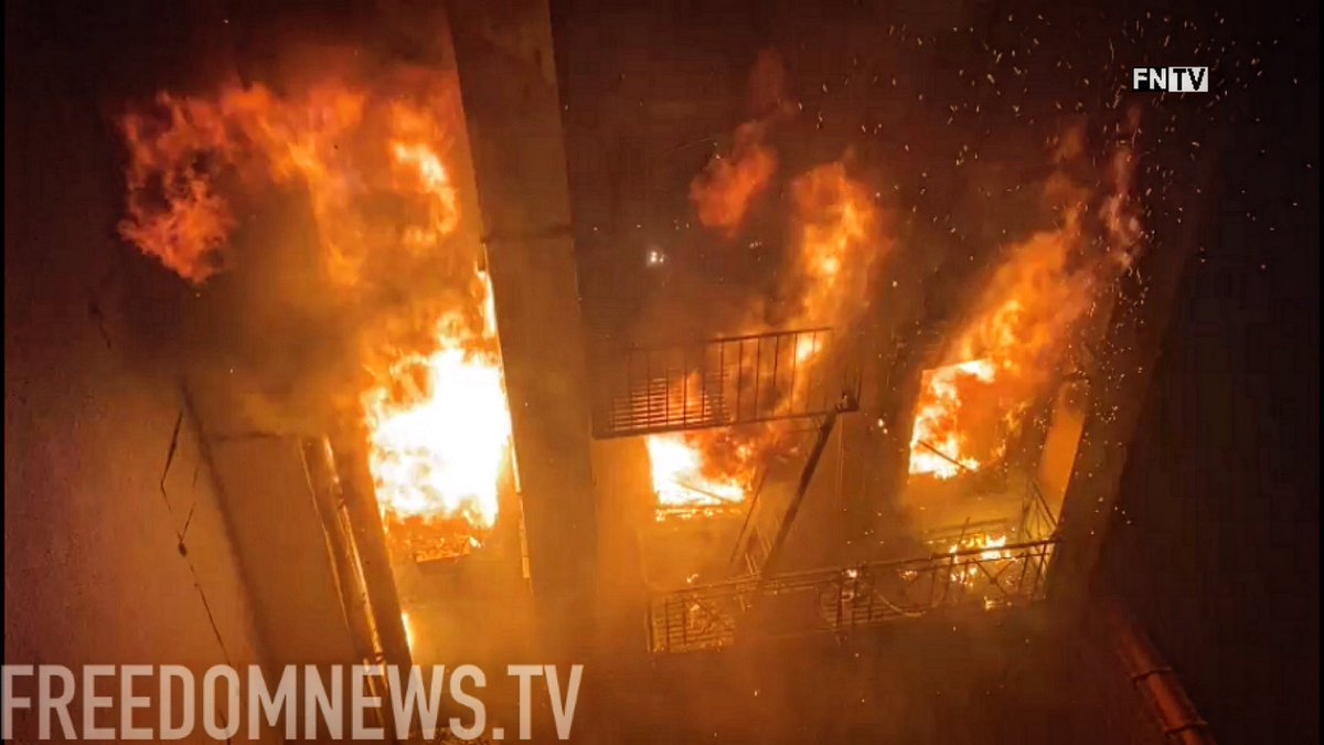 A 5th Alarm was requested and Firefighters were evacuated from a section of the building for a possible building collapse. The fire started in the basement of a restaurant in Chinatown NYC