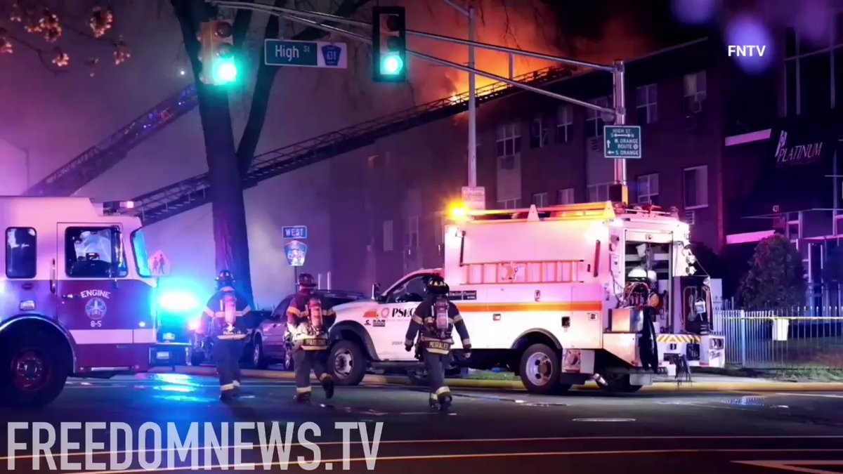 Firefighters in Orange, New Jersey have been battling a heavy fire at 431 Park Avenue since 1am. A 4th Alarm response was requested at the scene of the blaze where several families and residents have been displaced.