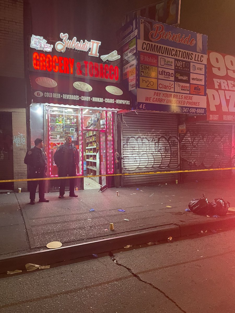 TRIPLE SHOOTING at a deli in Fordham Heights, the Bronx. Police say a man, 31, was fatally shot in the head. Two others were shot as unintended targets. They're in stable condition. Suspect remains on the loose