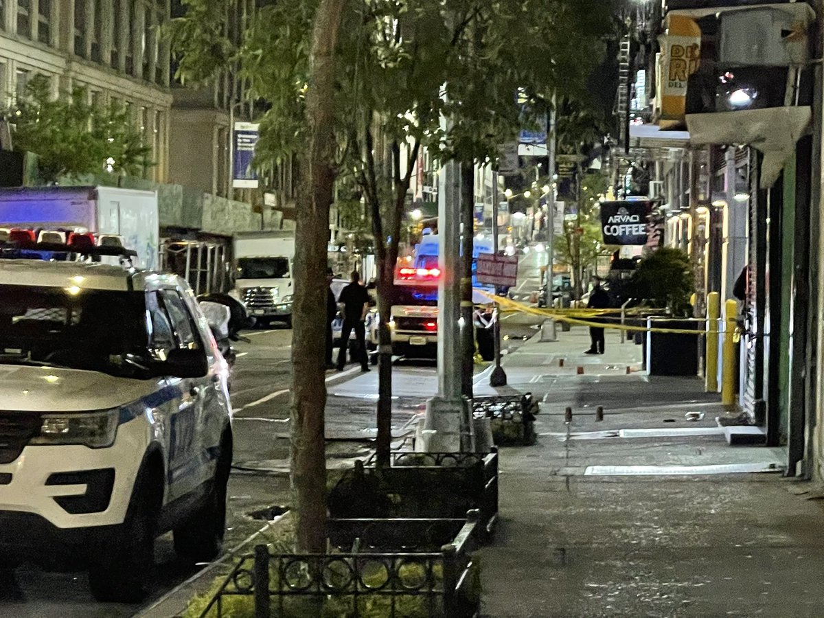 According to police, 2 men were shot and killed in some sort of makeshift music studio on 37th & 9th around 12:15am. 37th is closed.